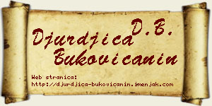 Đurđica Bukovičanin vizit kartica